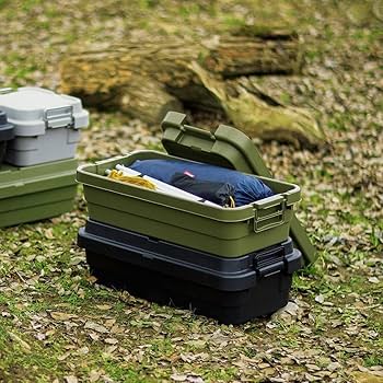 【色:グリーン_スタイル:本体_サイズ:TC-70S】リス(RISU) 収納ボッ Amazon｜リス 収納ボックス スタッキング トランクカーゴ 70L